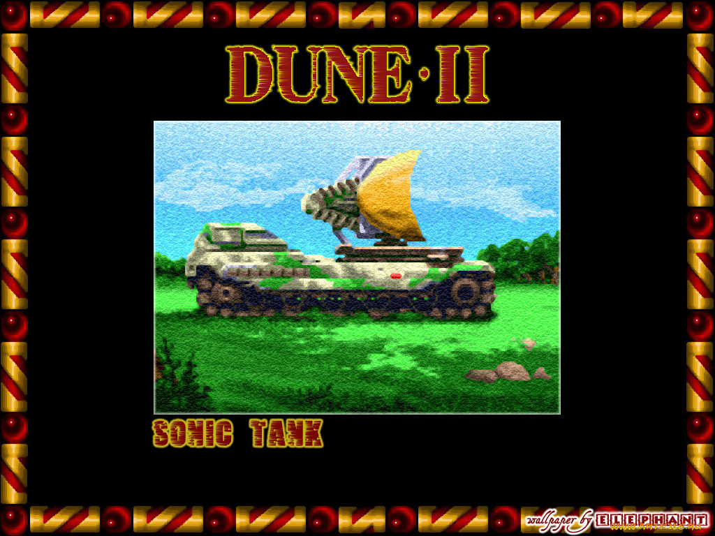 Обои DUNE II [ SONIC TANK ] Видео Игры DUNE II: The Building of a Dynasty,  обои для рабочего стола, фотографии dune, ii, sonic, tank, видео, игры,  the, building, of, dynasty Обои